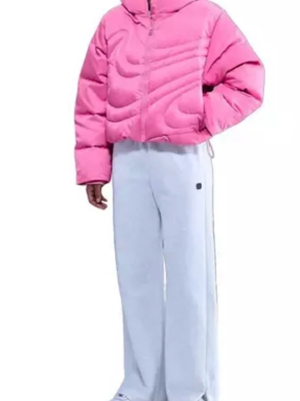 Nike Sportswear Swoosh Series Therma-Fit Down Puffer Jacket Barbie Pink SZ S NWT